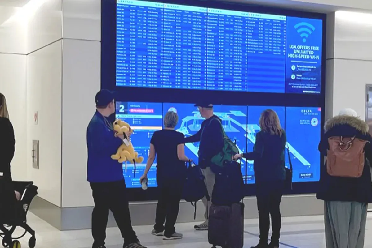 Information board in Terminal C