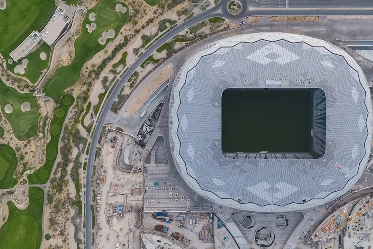 Aerial view of Education City Stadium