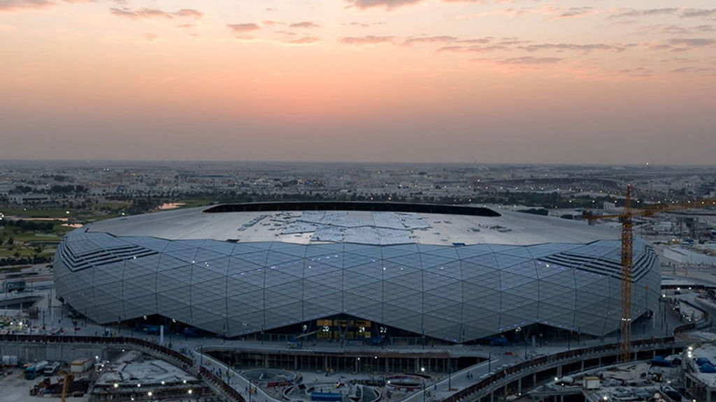 A large building with a glass roof.