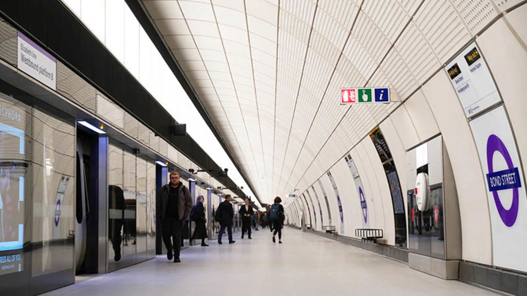 Bond Street Station on the Elizabeth Line