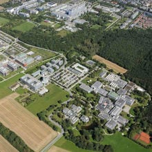 Max plancks martinsried campus aerial shot