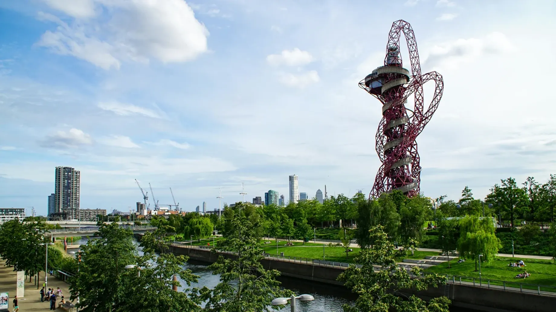 A ferris wheel in a park.