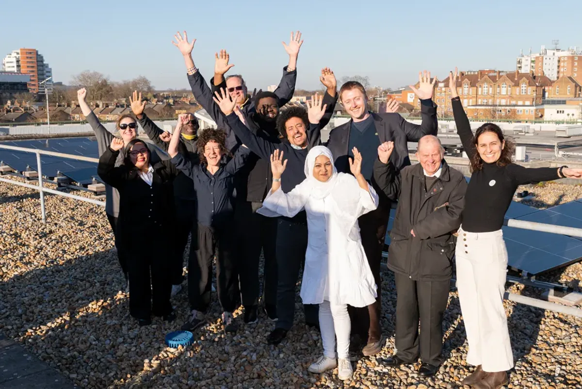 A group of people posing for a photo.