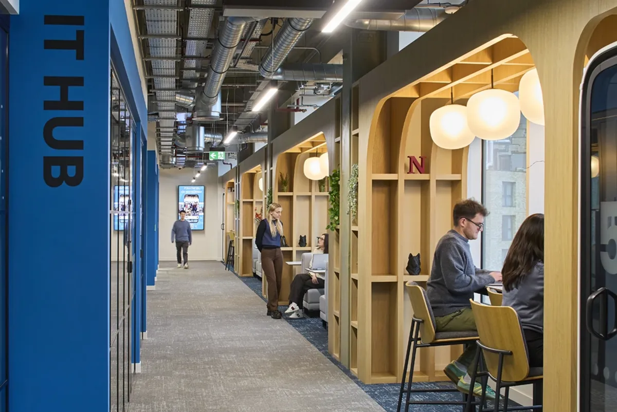 People sitting at a table.