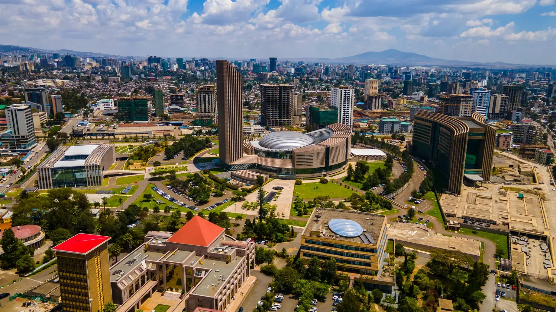 Wide angle view of Ethiopia