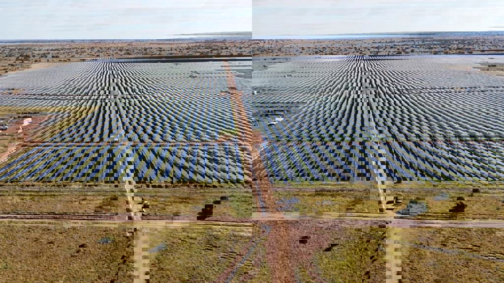 A large solar panel.