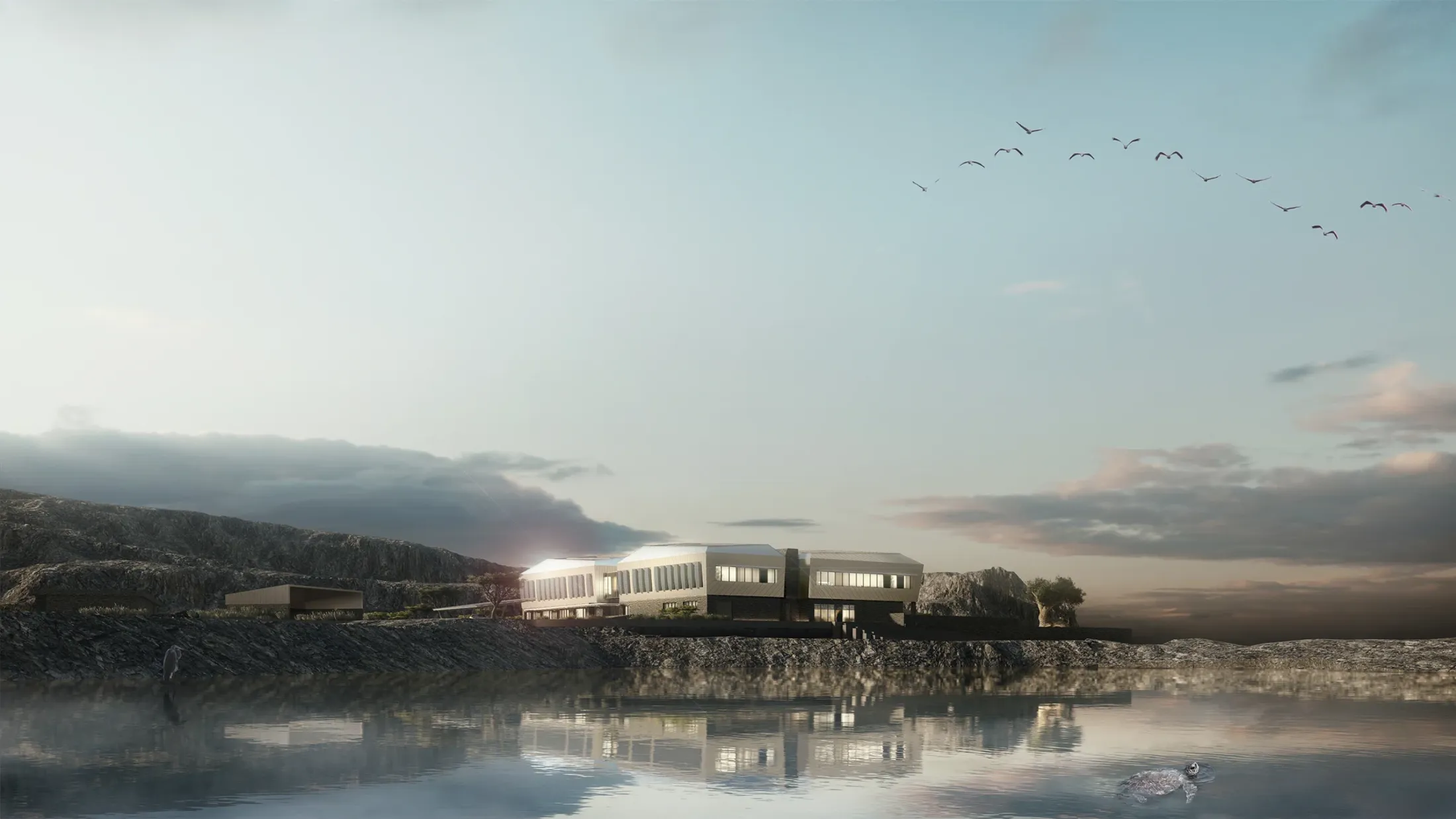 A train on a bridge.