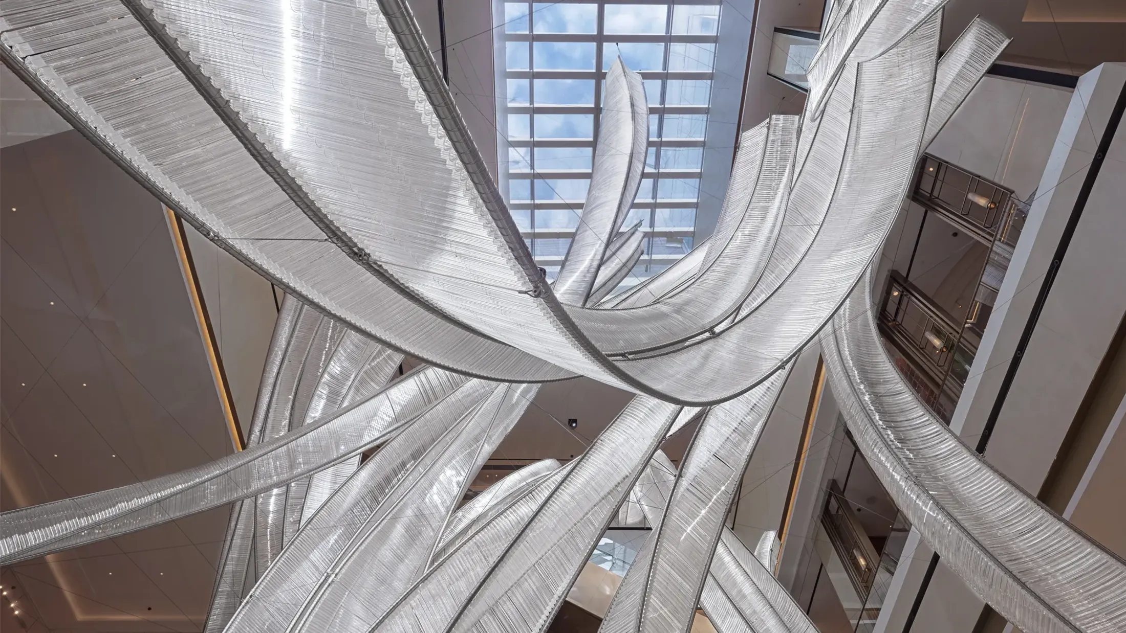 A building with a curved roof.