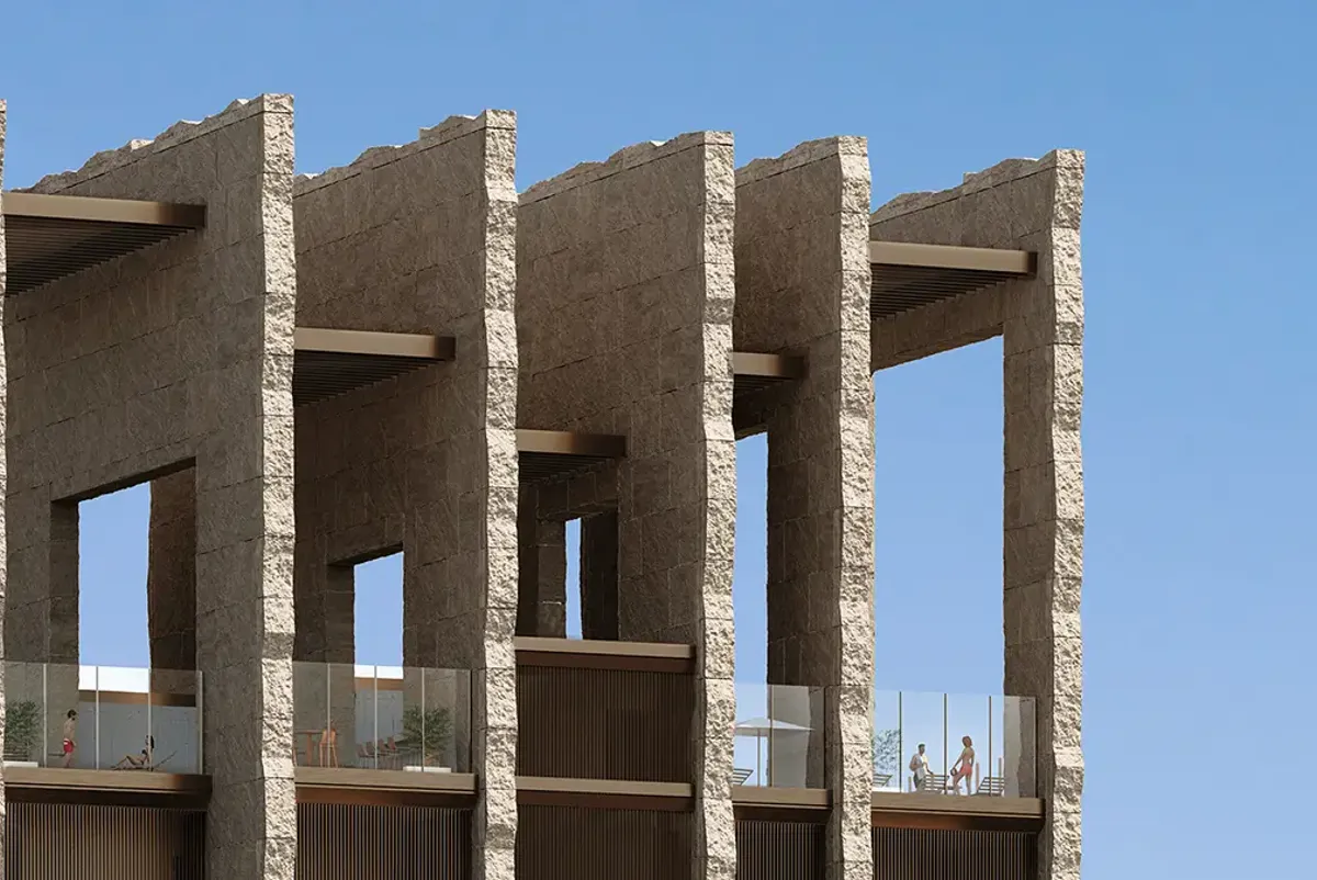 A building with columns.