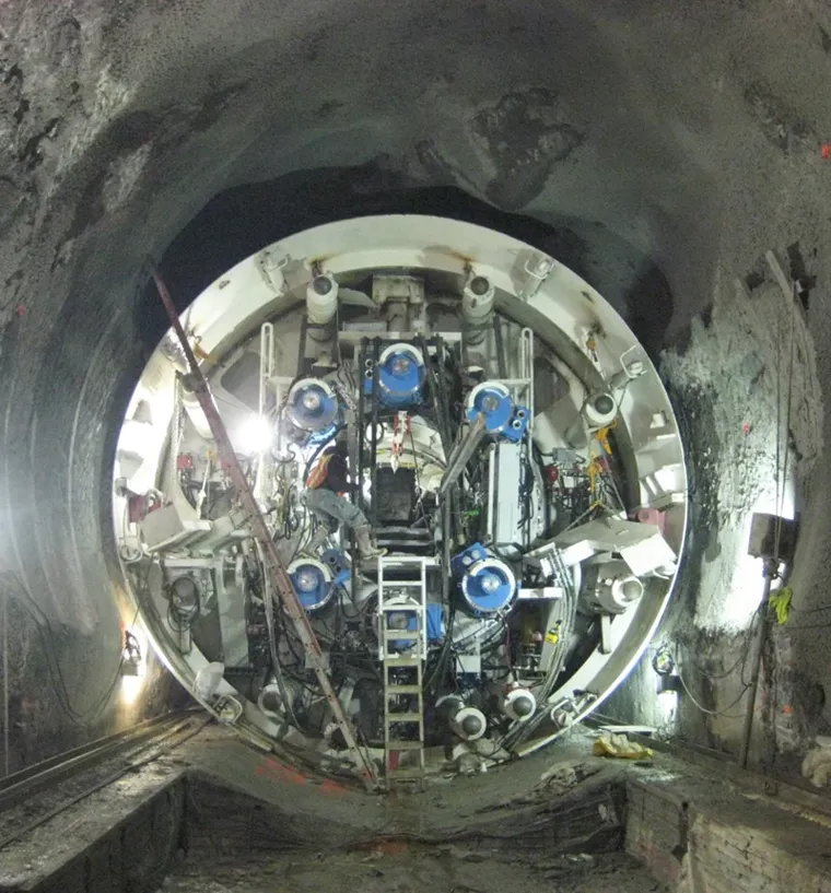 Tunneling underway on the No.7 subway line in New York
